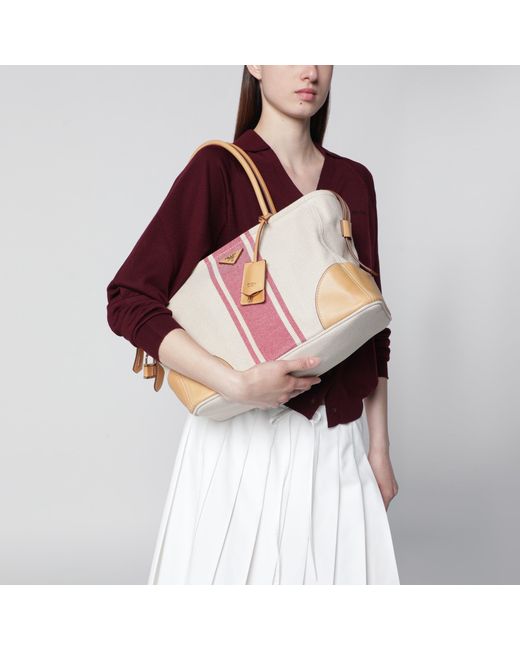Prada White Large Shopping Bag