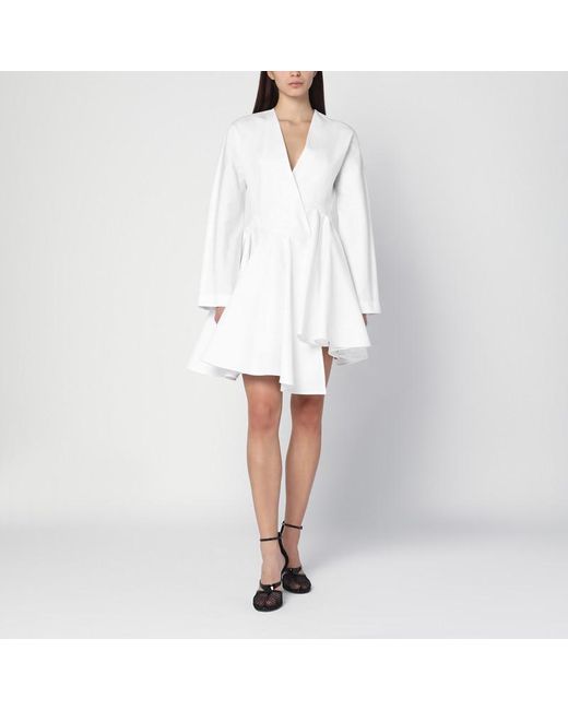 Alaïa White Asym Belt Dress