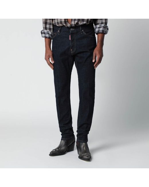 DSquared² Blue Slim Dark Denim Jeans for men