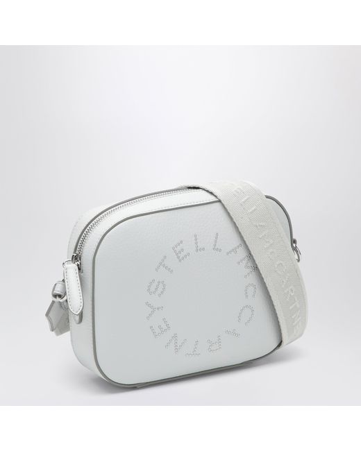 Stella McCartney Gray Pearl Camera Bag With Logo And Shoulder Strap