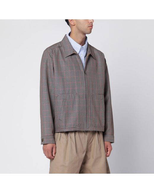 Brain Dead Gray Zip Jacket Brooks Brothers X for men