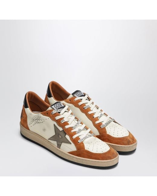 Golden Goose Deluxe Brand Brown Ball Star Sneakers for men