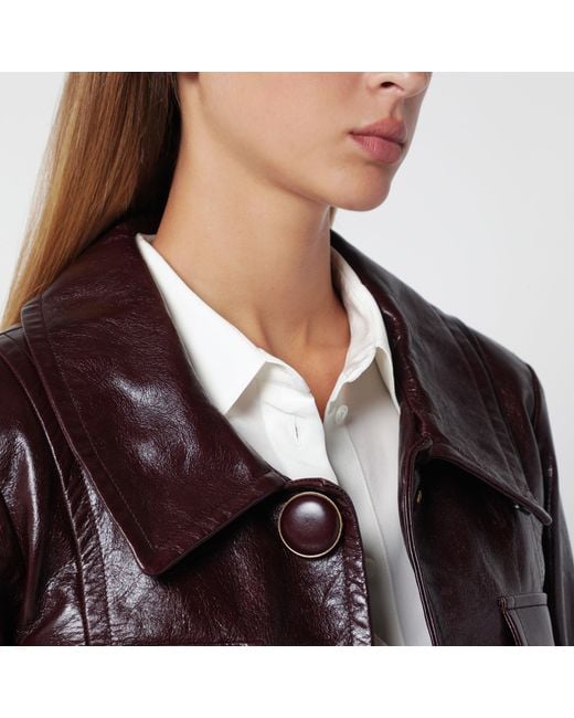 Chloé Red Dark Cropped Jacket