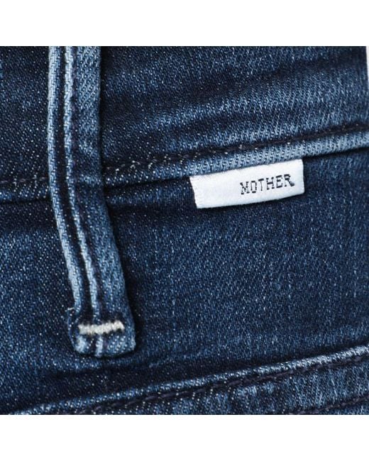 Mother Blue The Hustler Roller Sneak Palazzo Jeans