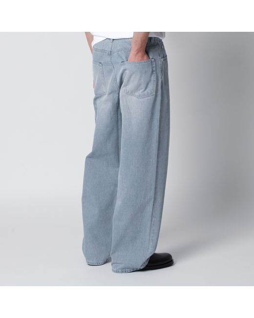 Our Legacy Blue Vast Cut High-Waisted Wide-Leg Cotton Denim Jeans for men