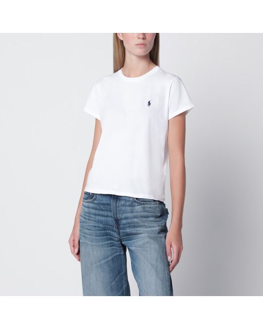 Polo Ralph Lauren White Cotton T-Shirt