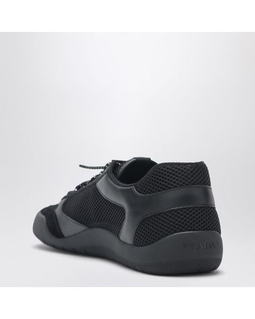Prada Black Speedrock Sneakers for men