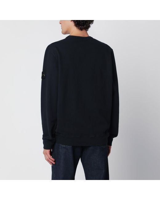 Stone Island Black Crewneck Sweatshirt for men
