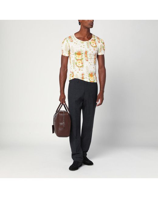 Prada Blue Anthracite Wool Trousers for men