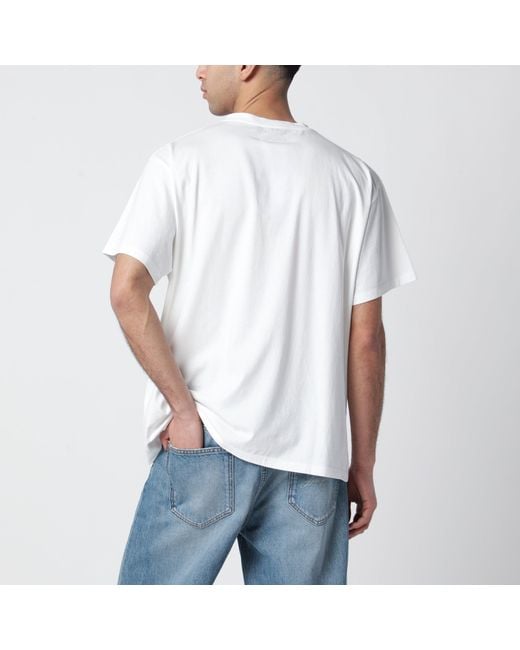 MM6 by Maison Margiela Gray T-Shirt With Spray Print for men