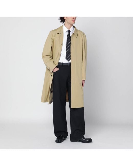 Burberry Natural Cotton Overcoat for men