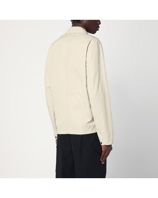 Veste Zippée En Coton Stone Island pour homme en coloris Natural