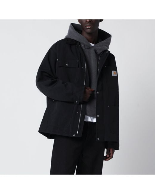 Carhartt Black Clapton Shirt Jacket for men
