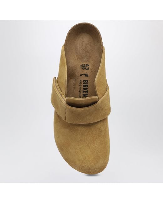 Birkenstock Brown Loma Suede Leather Clogs for men