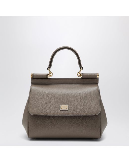 Dolce & Gabbana Gray Medium Sicily Handbag
