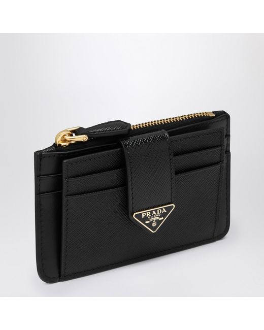 Prada card holder saffiano online