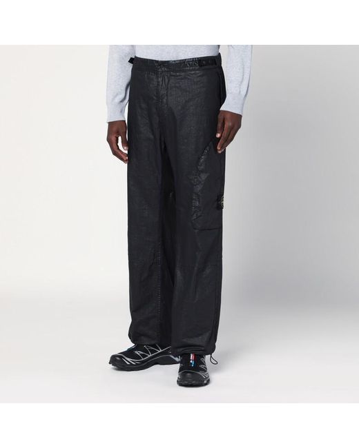Stone Island Blue Nylon Pants for men