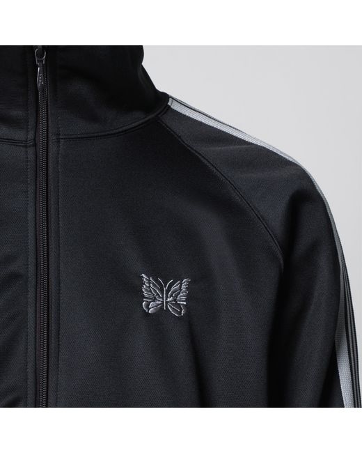 Needles Black Jacquard Polyester Track Jacket for men