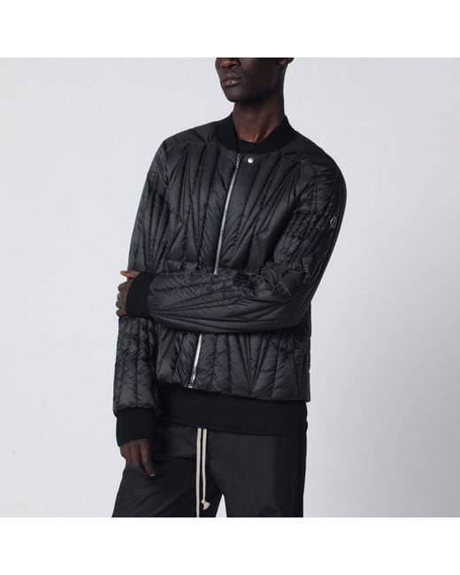 Moncler Black Quilted Zipup Down Jacket for men