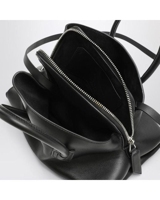Sac La Passeggiata Mini En Cuir The Attico en coloris Black