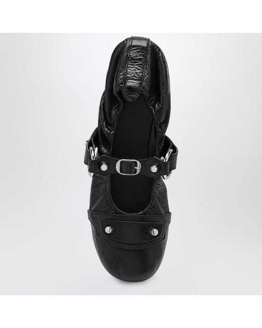 Balenciaga Black City Ballet Flats
