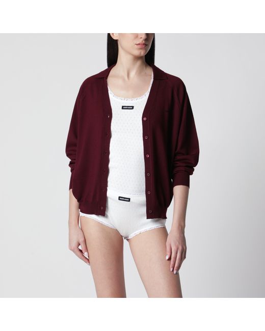 Miu Miu Red Cardigan