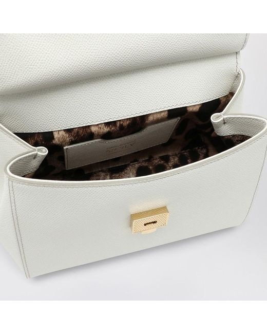 Dolce & Gabbana White Mittlere Weiße Sicily Handtasche
