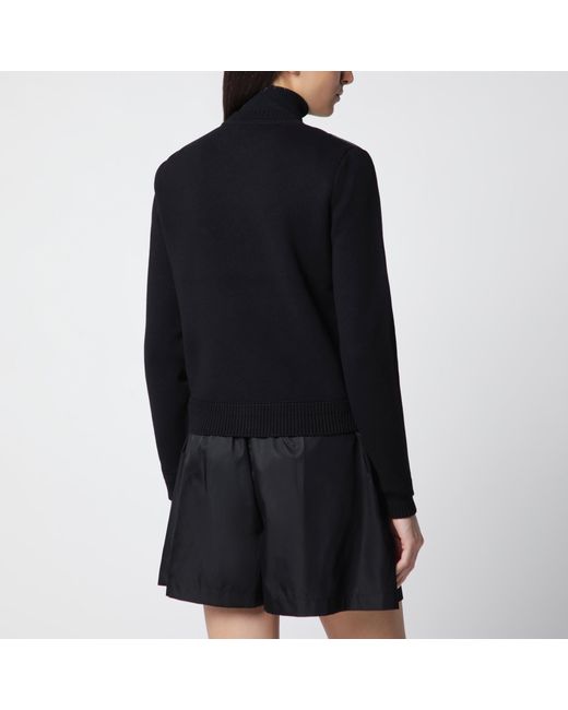 Moncler Black Padded Zip-Up Sweatshirt