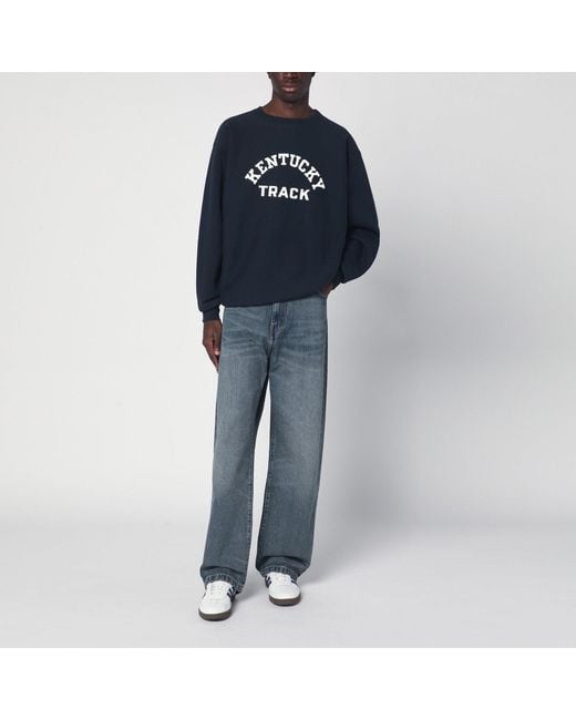 Champion Blue Navy Sweatshirt True To Archive Reverse Weave for men
