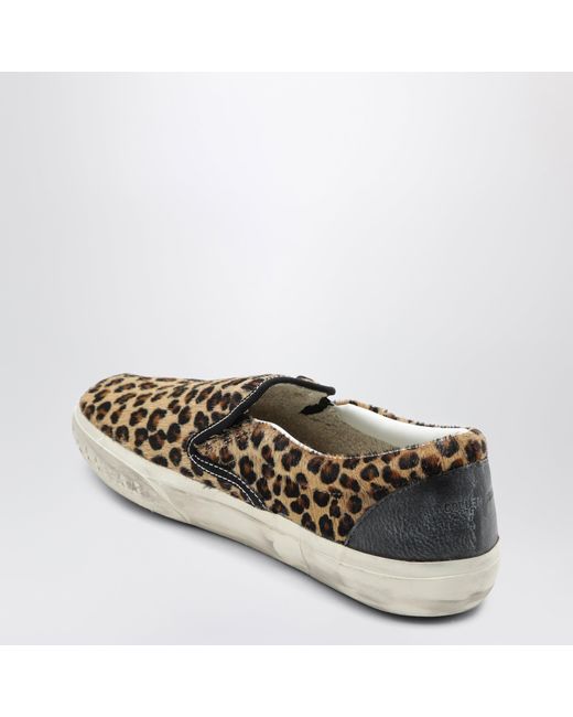 Golden Goose Deluxe Brand Black Vce Penstar Sneakers Mit Leopardenmuster