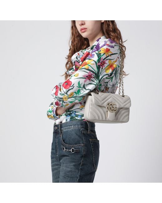 Gucci Multicolor Small Gg Marmont Shoulder Bag