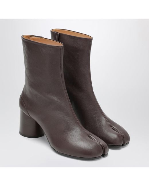 Maison Margiela Brown Mocha Tabi Ankle Boots