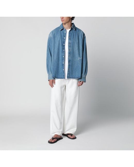 Jacquemus Blue Simon De-Nîmes Denim Shirt for men