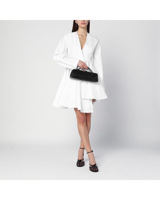 Alaïa White Asym Belt Dress