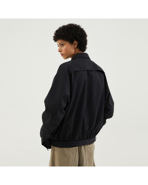 1989 STUDIO Black Dark Short Trench Jacket