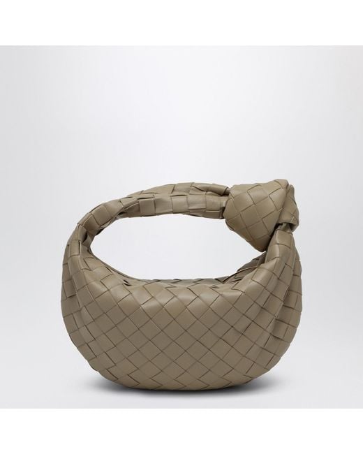 Bottega Veneta Metallic Mini Jodie Bag Écru