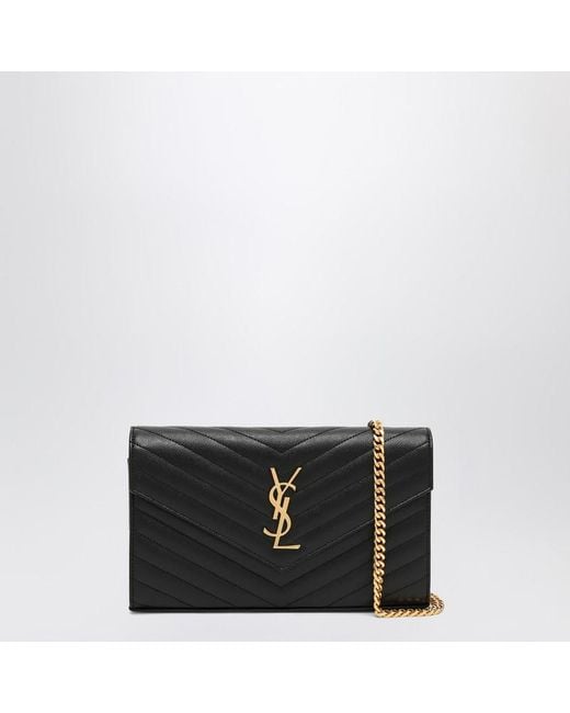 Pochette Cassandrenoire Saint Laurent en coloris Black