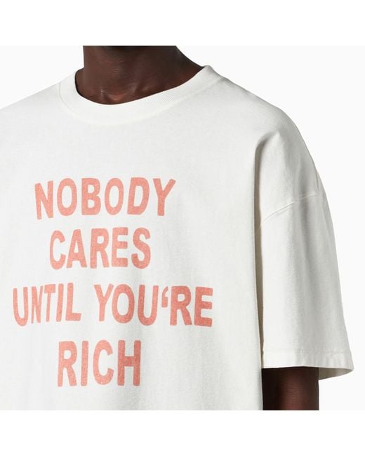 1989 STUDIO White Nobody Cares T-shirt Vintage for men