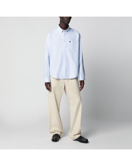AMI Blue Ami De Coeur Shirt By for men