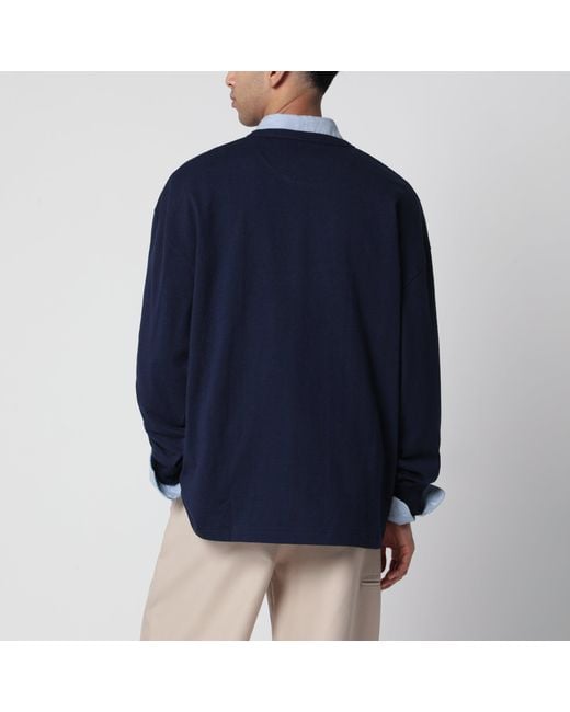 Polo Ralph Lauren Blue Cotton Relaxed-Fit Crewneck Sweatshirt for men
