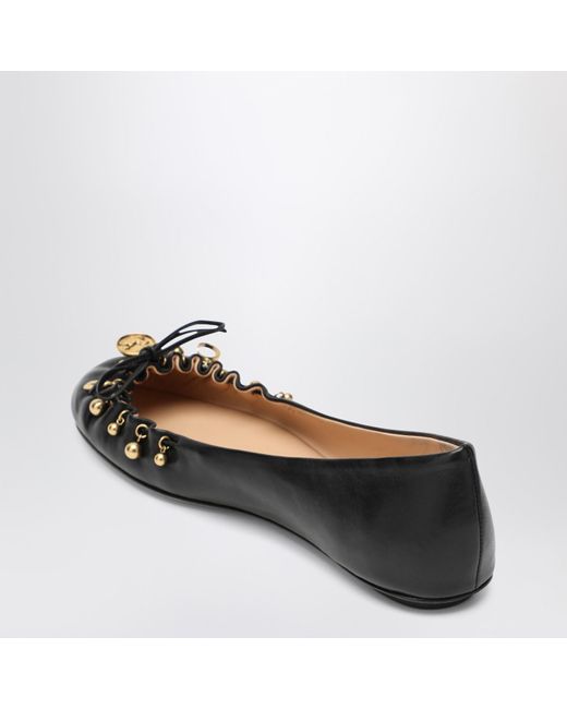 Chloé Black Charms Ballerinas