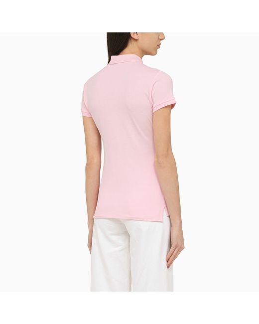 Polo Ralph Lauren Pink Piqué Polo Shirt With Logo