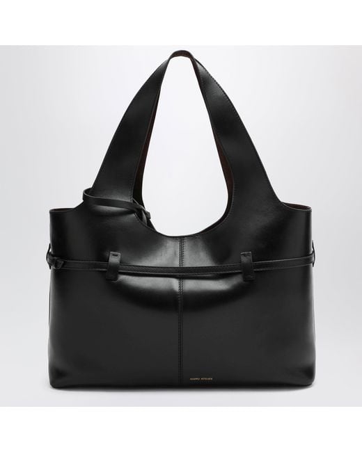 MANU Atelier Black Cambon Cabas Bag
