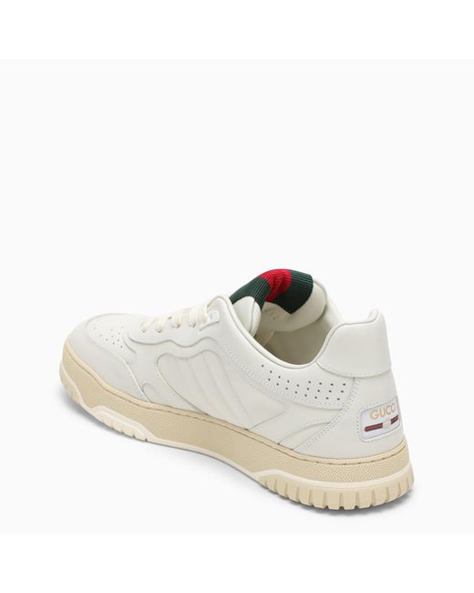 Gucci White Re-web Sneaker Leather