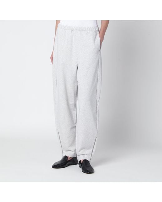 Cordera White Cotton Jogging Trousers
