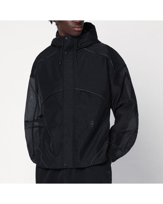 Giubbotto con zip in ripstop mesh di Purple Mountain Observatory in Black da Uomo