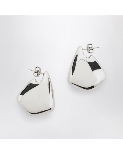 Bottega Veneta Metallic Small Fin Earrings