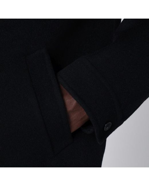 Gucci Schwarze Wolljacke Mit Reißverschluss in Black für Herren