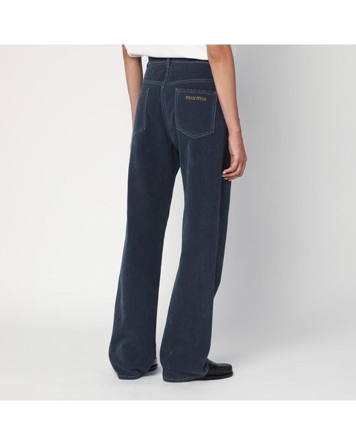Miu Miu Blue Denim Pants