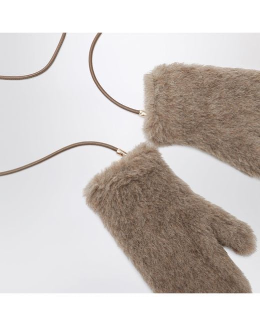 Guanti di Max Mara in Natural